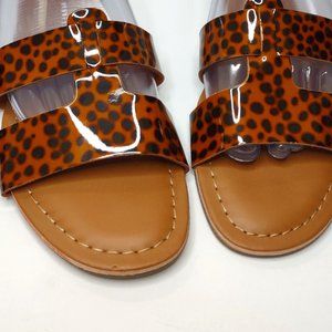 J. Crew Women's Tortoise Beachside Slide Sandals Size 5